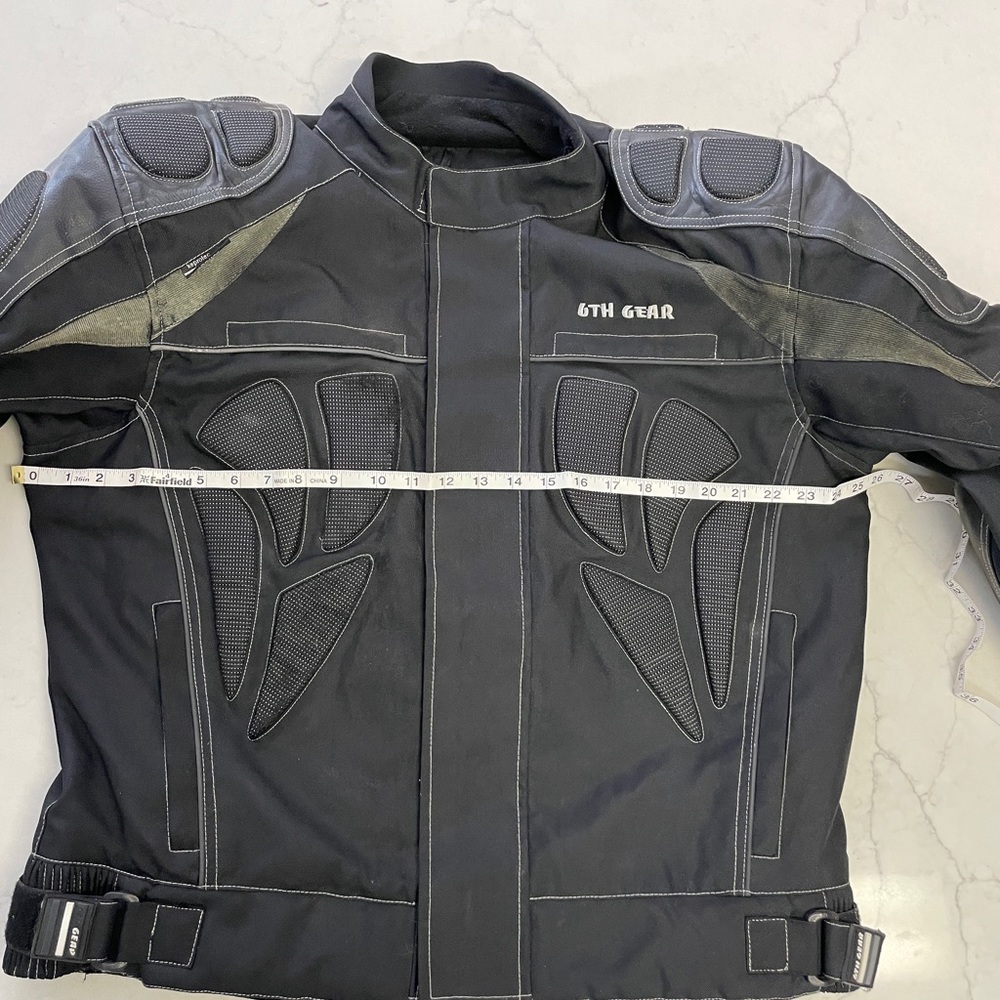Speedtec 6th Gear Black Armour Motorcycle Jacket Size Large (46) - Picture 5 of 15